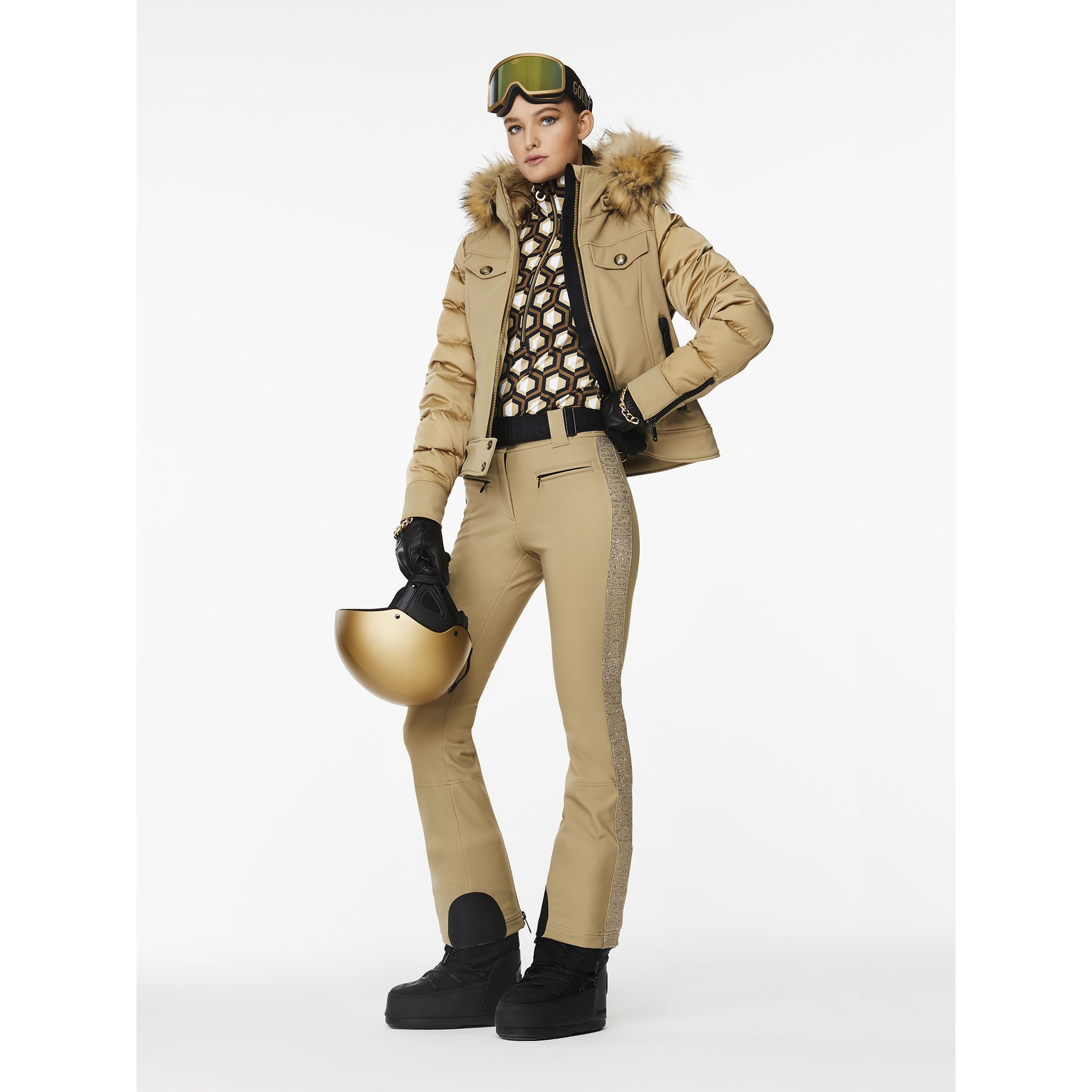 Geci Ski & Snow -  goldbergh CANYON Jacket real fur