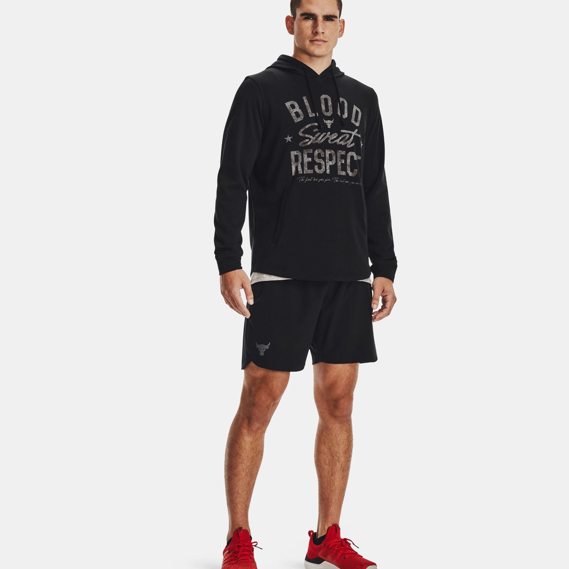 Hanorace & Pulovere -  under armour Project Rock Terry BSR Hoodie