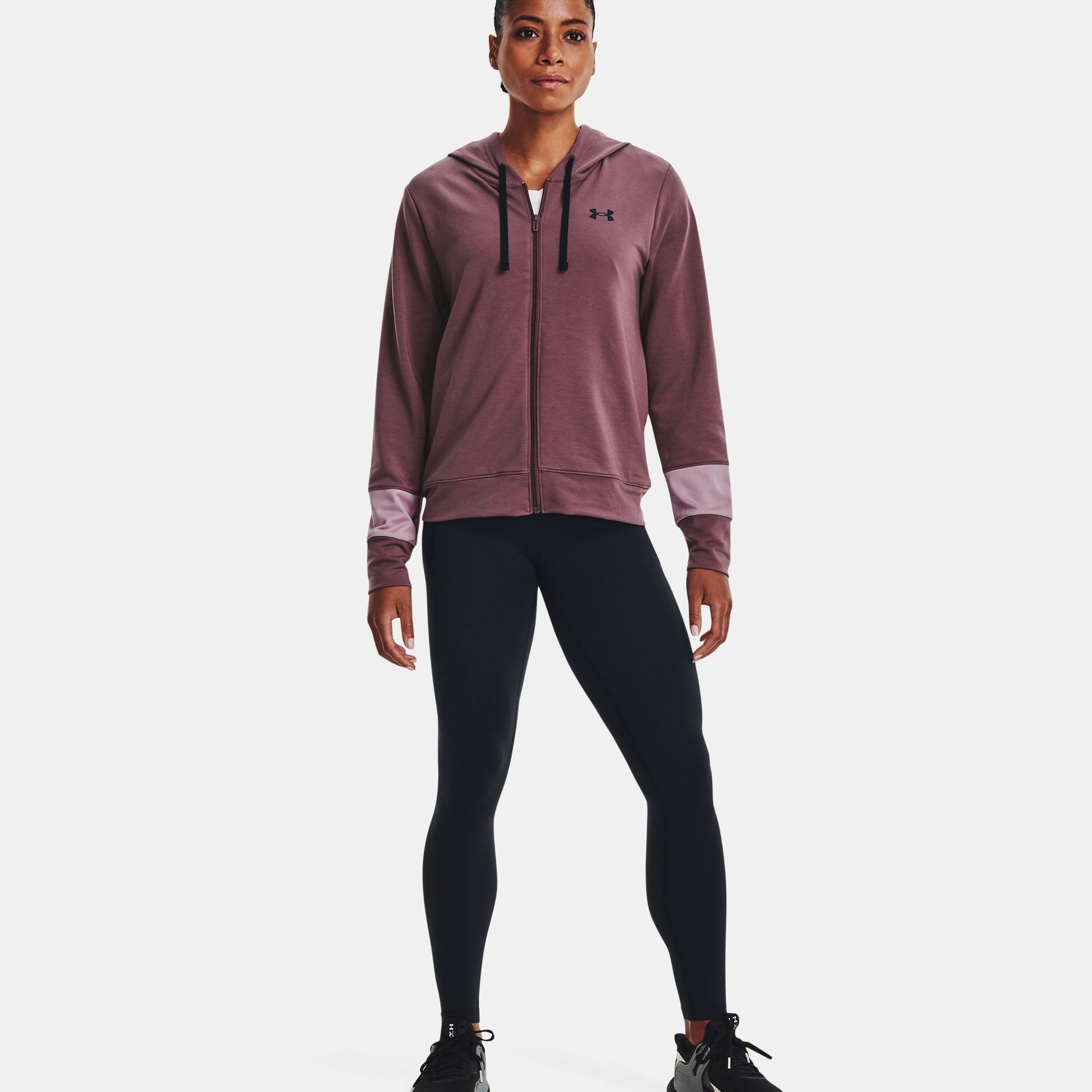 Hanorace & Pulovere -  under armour UA Rival Terry Colorblock Full-Zip Hoodie
